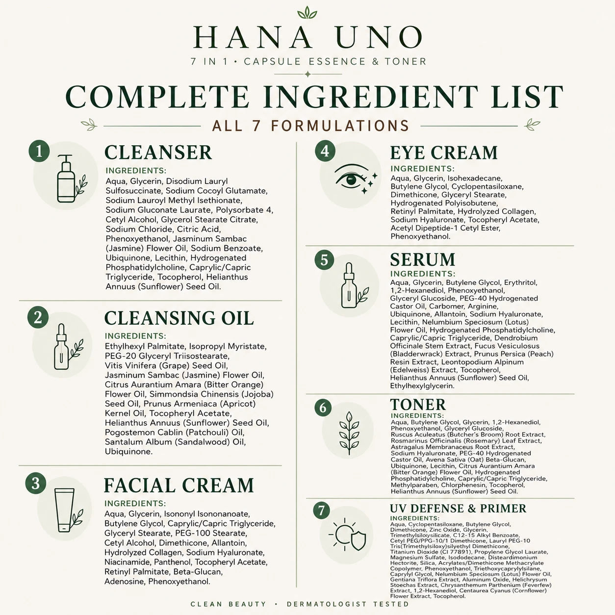 HANA UNO 7-in-1 Capsule Essence Ritual