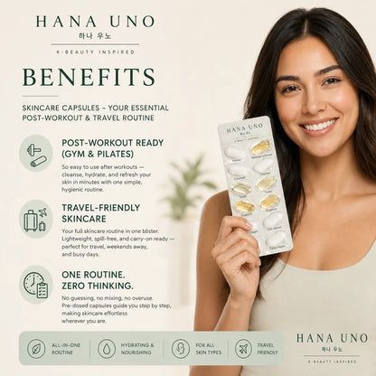 One-step 7-in-1 skincare capsule by HANA UNO inspired by Korean skincare routines
