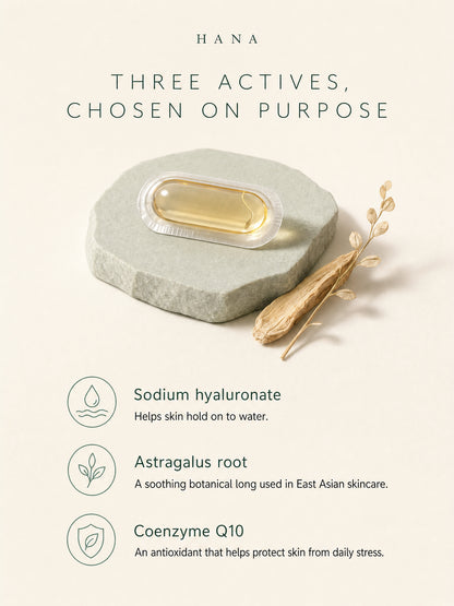 HANA · Rituale Capsula K-Beauty · Mattina & Sera