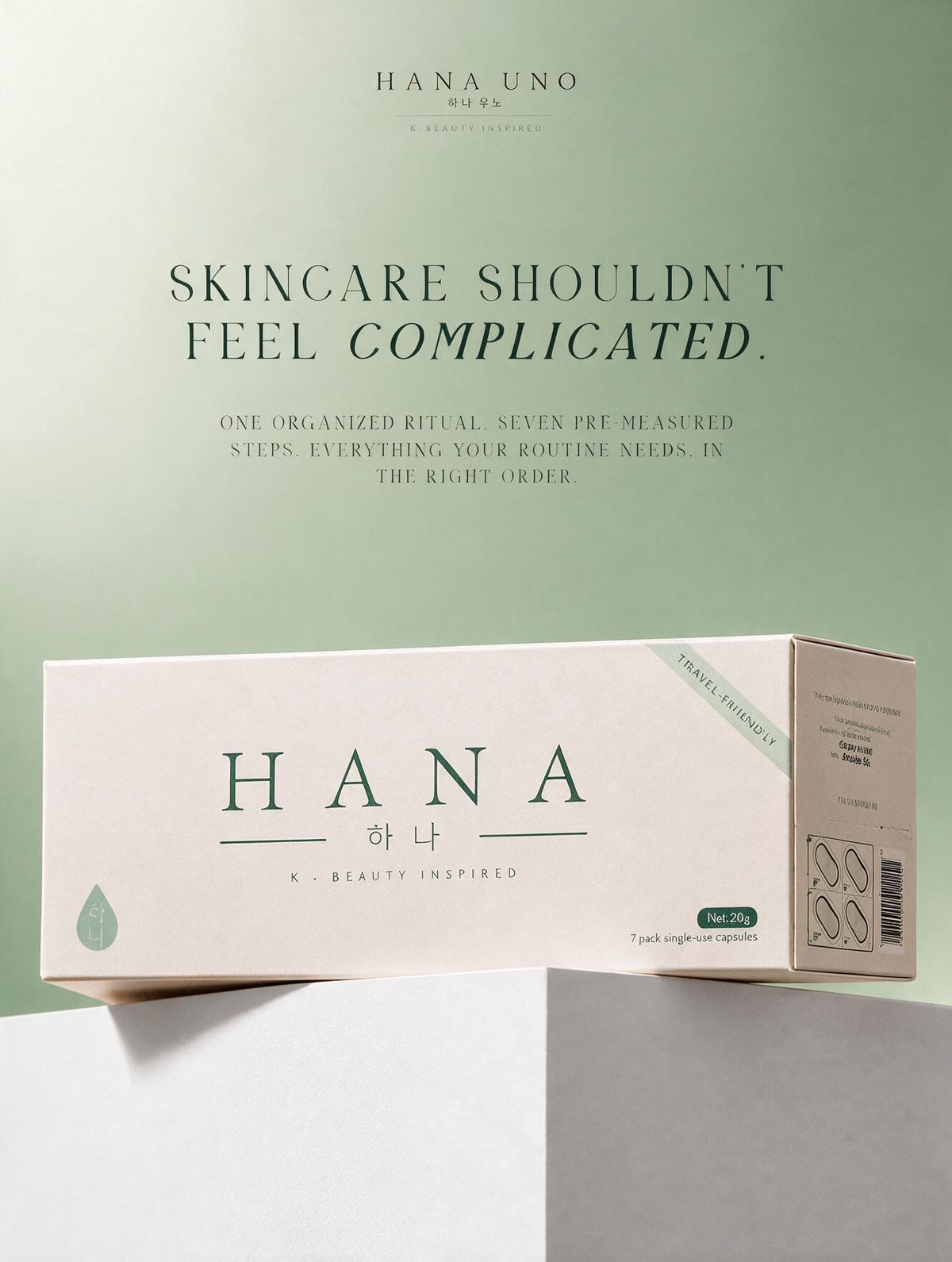 HANA · 7-Day Ritual Kit · Complete K-Beauty Capsule Routine